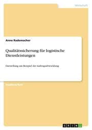 Cover von Qualitätssicherung für logistische Dienstleistungen
