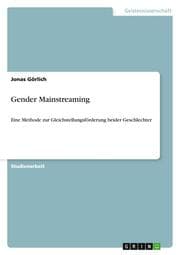 Cover von Gender Mainstreaming