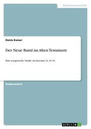 Cover von Der Neue Bund im Alten Testament