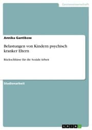 Cover von Belastungen von Kindern psychisch kranker Eltern
