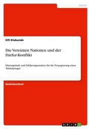 Cover von Die Vereinten Nationen und der Darfur-Konflikt