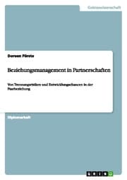 Cover von Beziehungsmanagement in Partnerschaften