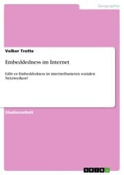 Cover von Embeddedness im Internet