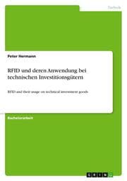 Cover von RFID und deren Anwendung bei technischen Investitionsgütern