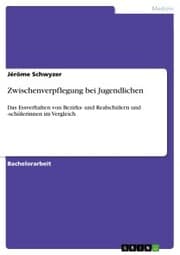 Cover von Zwischenverpflegung bei Jugendlichen