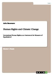 Cover von Human Rights and Climate Change