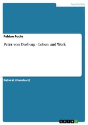 Cover von Peter von Dusburg - Leben und Werk