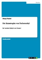 Cover von Die Katastrophe von Tschernobyl