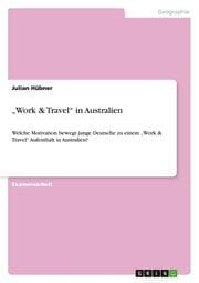 Cover von Work & Travel in Australien