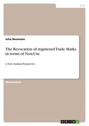 Cover von The Revocation of registered Trade Marks in terms of Non-Use