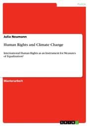 Cover von Human Rights and Climate Change