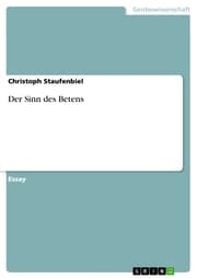 Cover von Der Sinn des Betens