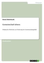 Cover von Gemeinschaft lehren