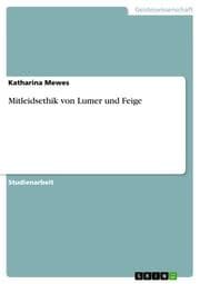 Cover von Mitleidsethik von Lumer und Feige
