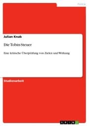 Cover von Die Tobin-Steuer