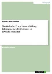 Cover von Musikalische Erwachsenenbildung: Erlernen eines Instruments im Erwachsenenalter