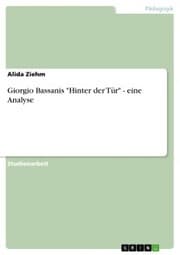 Cover von Giorgio Bassanis 'Hinter der Tür' - eine Analyse