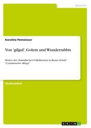 Cover von Von 'gilgul', Golem und Wunderrabbis
