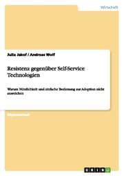 Cover von Resistenz gegenüber Self-Service Technologien