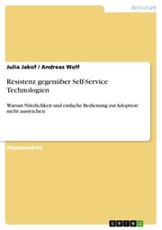 Cover von Resistenz gegenüber Self-Service Technologien