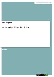 Cover von Aristoteles' Ursachenlehre
