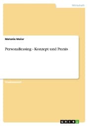 Cover von Personalleasing - Konzept und Praxis