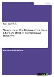 Cover von Women Use of Oral Contraceptives - Does it have any Effect on Haematological Parameters?