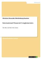Cover von International Financial Conglomerates