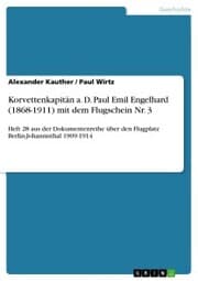 Cover von Korvettenkapitän a. D. Paul Emil Engelhard (1868-1911) mit dem Flugschein Nr. 3