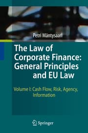 Cover von The Law of Corporate Finance: General Principles and EU Law I