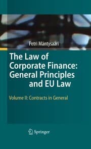 Cover von The Law of Corporate Finance: General Principles and EU Law