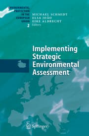 Cover von Implementing Strategic Environmental Assessment