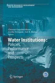 Cover von Water Institutions: Policies, Performance and Prospects