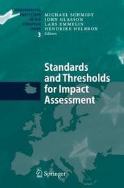 Cover von Standards and Thresholds for Impact Assessment