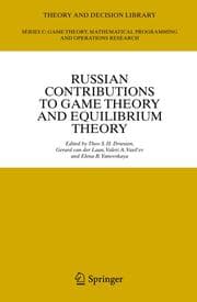 Cover von Russian Contributions to Game Theory and Equilibrium Theory