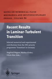 Cover von Recent Results in Laminar-Turbulent Transition