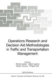Cover von Operations Research and Decision Aid Methodologies in Traffic and Transportation Management