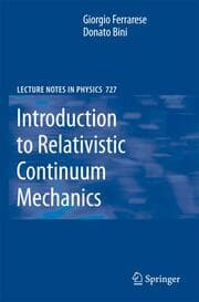 Cover von Introduction to Relativistic Continuum Mechanics