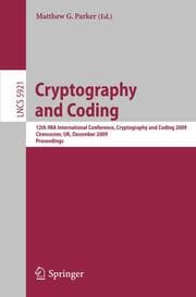 Cover von Cryptography and Coding