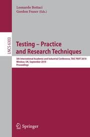 Cover von Testing: Academic and Industrial Conference - Practice and Research Techniques