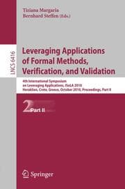 Cover von Leveraging Applications of Formal Methods, Verification, and Validation
