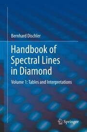 Cover von Handbook of Spectral Lines in Diamond