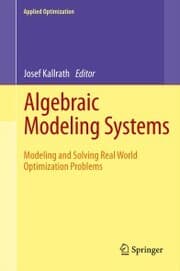 Cover von Algebraic Modeling Systems
