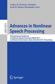 Cover von Advances in Nonlinear Speech Processing