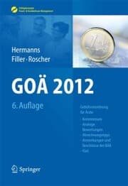 Cover von GOÄ 2012
