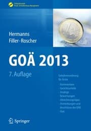 Cover von GOÄ 2013