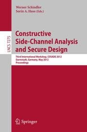 Cover von Constructive Side-Channel Analysis and Secure Design