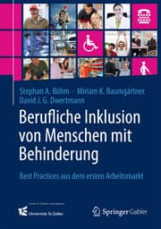 Cover von Berufliche Inklusion von Menschen mit Behinderung