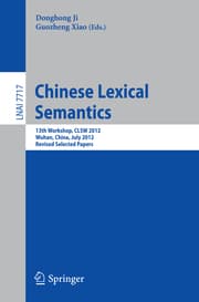 Cover von Chinese Lexical Semantics