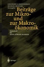 Cover von Beiträge zur Mikro- und zur Makroökonomik
